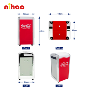 Dispensador de Servilletas NIHAO Cola, Dispensador de Servilletas de Metal al por Mayor, Dispensador de Servilletas de Acero Inoxidable Personalizado, Dispensador de Papel Tisú de Hojalata de 0.30mm - Product Image 2