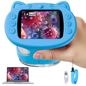 Children's Digital Microscope 2 In 1 Science Education Toy For Kids Age 4 6 Years Old With Screen And Usb Cable - Product Image 4