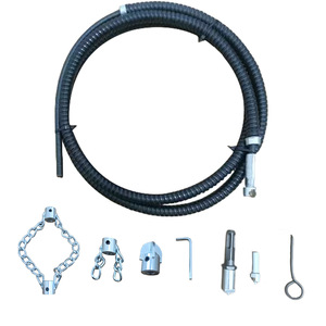 Déboucheur électrique à chaîne solide avec ressort pour déboucher les obstructions d'huile et de graisse dans les tuyaux - Product Image 5