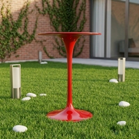 Table de bar ronde en métal durable de style classique moderne pour la restauration en plein air