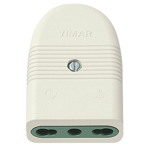 ปลั๊กและเต้ารับวิมาร์ 2P+T 16A 250V สีขาว แบบเสียบแกน - Product Image 1