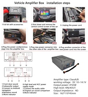 Procesador de señal digital Plug and Play de modificación de audio de coche al por mayor, amplificador Dsp de entrada de 4 canales para coche