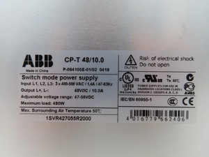 Fuente de Alimentación CPT <span class=keywords><strong>48100</strong></span> Original, Nueva, 1SVR427055R2000, Modo Conmutado para PLC - Product Image 5
