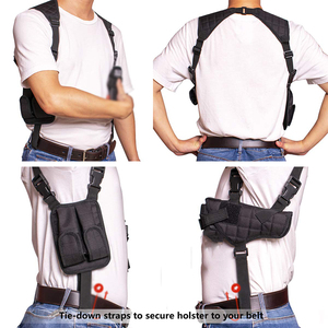 Étui d'épaule universel personnalisé noir dissimuler sac de transport étui d'épaule tactique 2 poches harnais d'épaule pour hommes chasse - Product Image 3