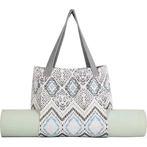 2025 Trendy Eco Friendly Shopping bag casual yoga <b>mat</b> Cloth Tote bag With Pockets And Zipper Custom Logo <b>Beach</b> Towel bag - Product Image 3