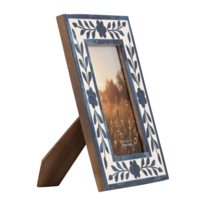 Cornice Decorativa 4x6 Pollici con Bordo a Petali di Vite, Decorazione d'Accento per la Casa - Product Image 2
