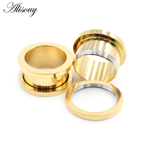 Bán Buôn 1.2-36Mm Anodized Thép Không Gỉ Vít Tai Thịt Đường Hầm Cắm Expander Cáng Tai Nghe Đồng hồ Đo Piercing Cơ Thể Đồ Trang Sức - Product Image 5