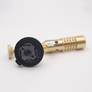 하이 퀄리티 주방 부탄 토치 라이터 금속 캠핑 화염 방사기 가스 바베큐 레스토랑 촛불을위한 플라스틱 불꽃 사용자 정의 로고 - Product Image 3