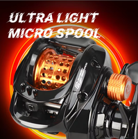 Moulinet Baitcasting BFS Frein Magnétique 7.1:1 Frein 5KG 9+1BB 192g Gauche Papillon HASIDA Pêche en Rivière Lac