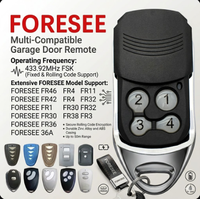 Télécommande automatique pour ouvre-porte de garage SMG-015 Foresee 443.92 à code roulant avec 4 boutons