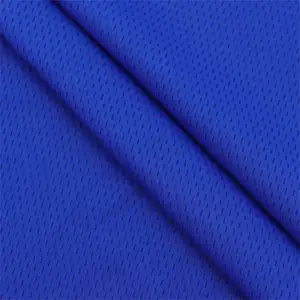 High Elastic Eyelet 160gsm Mesh 95%Nylon 5%Spandex Stretch Knit Jacquard Fabric for Sports T-Shirts and Pants