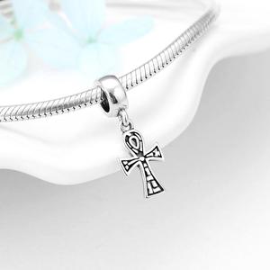 Véritables breloques en argent sterling 925, motif de livre de la Bible et de croix, pour bracelets, adaptées à la fabrication de bijoux, livraison directe à la mode - Product Image 6