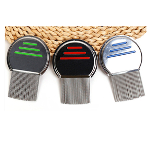 Pets hair lice bugs remove brush comb,stainless steel metal nit lice terminator, metal teeth anti lice comb of China