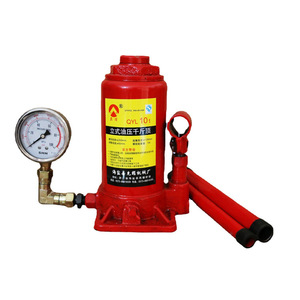 Cric hydraulique QYL 10T avec manomètre, 10 tonnes, vertical, pour usage en laboratoire - Product Image 3