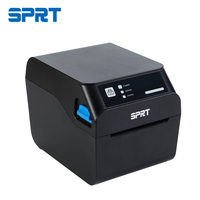 SPIRIT-Impresora térmica de recibos de 80mm, gran oferta, en blanco y negro, para cocina de supermercado con descarga de controlador