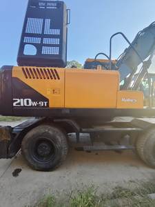 Équipement de machine haute puissance HYUNDAI 210W-7 210W-9 Excavatrice sur pneus 21 tonnes d'occasion Moteur coréen d'origine Pompe PLC Roulement - Product Image 5