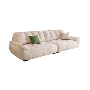 Canapé design moderne blanc 3 places causeuse Offre Spéciale inclinable salon intérieur confortable canapé en tissu pour la maison ou l'appartement - Product Image 1