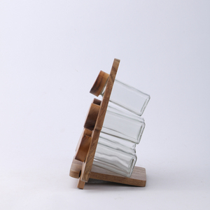 Étagère de rangement multicouche en bambou sur mesure en forme de maison pour bouteilles d'épices de cuisine - Product Image 2