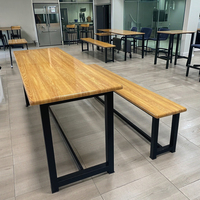 Tables et chaises de cantine avec service de pliage en design 2/4/6 places pour fibre de verre FRP grainée