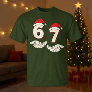 Humor 67 Christmas Meme T-Shirt Homme Xl Vert - Product Image 3