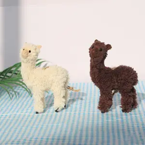 仿真羊驼吊坠骆驼模型圣诞树吊坠装饰玩具