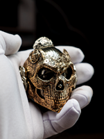 Bronze Cast 2.0 Edition Masque Mécanique II Rose Graine Science Fiction Marée Bronze Jouer Réfrigérateur Métal Sculpté Noël