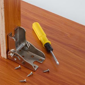 Connecteur de support de pied de table pliant en acier laminé à froid de 2,5 mm avec charnière autobloquante pour tables, chaises et tabourets - Product Image 1