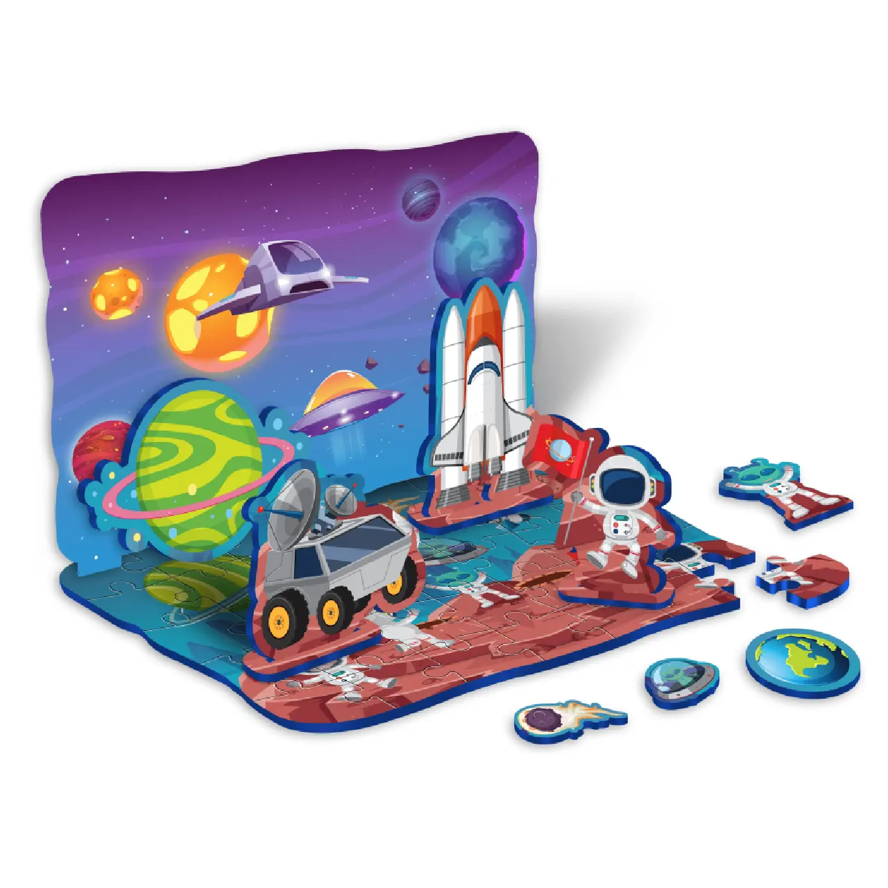 3D Puzzle Cosmos Premium grado Blister schiuma colorata | PUEDO EVA Puzzle e giochi giocattoli in scatola dal tacchino