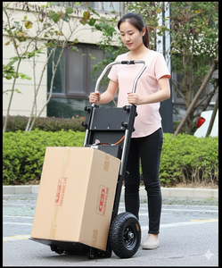 इलेक्ट्रिक पोर्टेबल फोल्डेबल धातु सीढ़ी चढ़ाई मशीन कार्गो हैंडलिंग के लिए त्रिकोणीय पहियों सीढ़ी चढ़ाई मशीन - Product Image 2