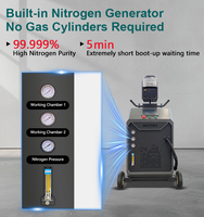 Haut niveau de sécurité 1500W 4 en 1 Type portable de refroidissement par air pour la machine de soudage laser portable en acier inoxydable au carbone et aluminium