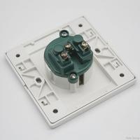 Prise murale 86 Type ABS à écran tactile, norme européenne, trois pôles avec mise à la terre, 13A 250V, indice de protection IP20, design minimaliste, facile à installer