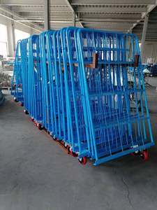 कारखाने का उपयोग गोदाम सामग्री सौंपने वाली ट्रॉली धातु भंडारण परिवहन ट्रॉली - Product Image 6