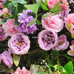 DKB 2025 gran oferta arco de flores cuadrado flor Pilar arco colorido seda Rosa gran tamaño boda flores arco - Product Image 4