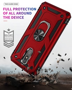 2020 New Model Military Style High Protective Metal Ring Stand Phone Case for <span class=keywords><strong>LG</strong></span> <span class=keywords><strong>Aristo</strong></span> <span class=keywords><strong>4</strong></span> <span class=keywords><strong>Plus</strong></span> Car Mount Case Shell - Product Image 5