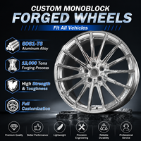 Jantes forgées sur mesure GW 17 18 19 20 22" 5x112 5x120 Argent brossé 15 rayons pour Audi RS3 RS4 RS5 RS6 BMW M2 M3, 6061-T6