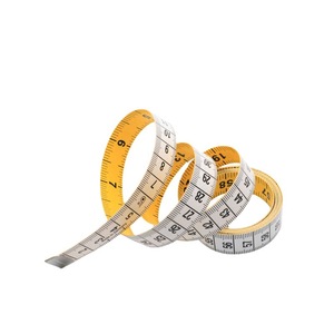<b>Tape</b> Measure 150Cm 60Inch Metric Soft Plastic Manual Retractable Yellow White Sewing Tailor Tool - Product Image 1