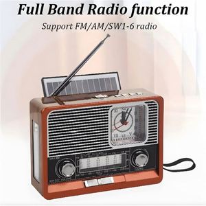 Prezzo di fabbrica Internet Radio solare/USB ricaricabile in plastica retrò orologio con torcia elettrica altoparlante USB/TF Card MP3 - Product Image 3