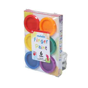 Tbc Hot Selling Wasbaar Vingerverven Niet-Giftige Kinderen Diy Gieten Pigment Spelen Organische Acrylverf 6 Kleuren Mini Pigme - Product Image 2