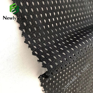 Nero basso elastico 50D rete in fibra di poliestere tessuto a maglia per il rivestimento - Product Image 3