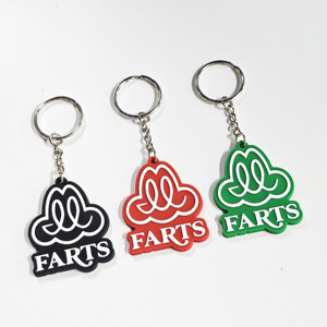 Llavero de PVC Suave 2D/3D Personalizable con Diseño de Personaje de Dibujos Animados, Llavero Promocional Único de Goma y Mosquetón - Product Image 1