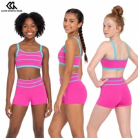 Vêtements de danse pour filles sur mesure avec logo personnalisé, ensemble de danse confortable sans couture pour studio de danse professionnel