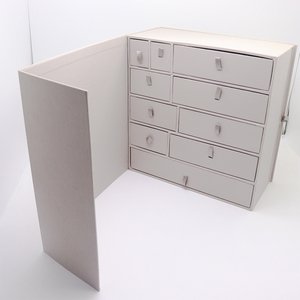 Caja de regalo de memoria personalizada de lujo para recién nacido con cierre magnético, cajones multicapa y carpeta de documentos, caja de embalaje de recuerdo para bebé - Product Image 6