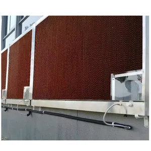 Wall evaporative cooling pad for greenhouse With Strong Aluminum Alloy Frame For Poultry House Farm Workshop Factory