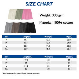 Cotton Fleece Sweat <b>Shorts</b> Wholesale Plain Streetwear Drawstring Blank Heavy Thick French Terry Cotton Jogger <b>Shorts</b> for <b>Men</b> - Product Image 4