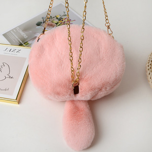 Nouveau Sac Bandoulière en Peluche Tendance - Sac à Bandoulière Arc-en-ciel Chat pour Femme, Sac <span class=keywords><strong>de</strong></span> Téléphone Portable en Fourrure Mignon, Pochette Féminine - Product Image 3