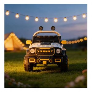 Ride on Car Kids Dual 390 Motor 12V7Ah Bluetooth Panel App Handle Swing <b>USB</b> <b>MP3</b> Light Glow Four Wheel Shock Absorb Drive - Product Image 6