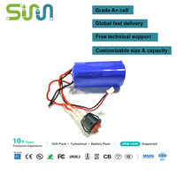 Batterie lithium-ion 18650 à longue durée de vie (plus de 500 cycles), compatible avec les outils électriques sans fil, 11,1 V 2000 mAh, débit élevé 10C
