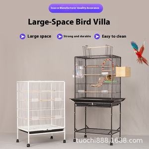 Vente chaude Cage à oiseaux en métal simple multifonctionnelle haut de gamme écologique Villa pour oiseaux Cage à oiseaux en fil métallique pour animaux de compagnie - Product Image 2