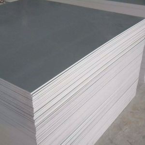 Temps ignifuge de taille dure de densité de la feuille 1.5-1.8 de panneau de PVC de gris noir résistant pour l'industrie de la publicité chimique libre - Product Image 3