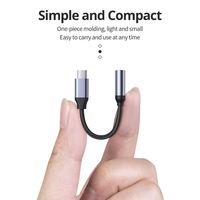 Typ-C Audio-Adapter Nylon-Ummantelter USB-C auf 3,5mm Buchse Kopfhöreradapter